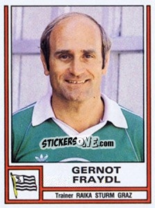 Figurina Gernot Fraydl (trainer) - Österreichische Fußball-Bundesliga 1982-1983 - Panini