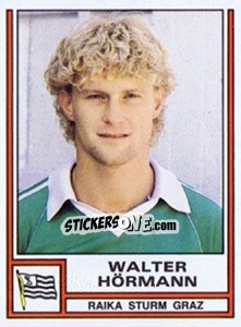 Cromo Walter Hörmann - Österreichische Fußball-Bundesliga 1982-1983 - Panini