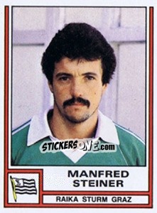 Sticker Manfred Steiner - Österreichische Fußball-Bundesliga 1982-1983 - Panini