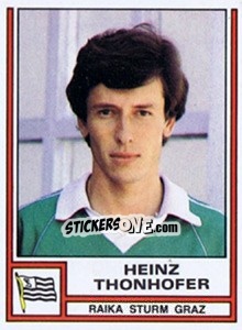Cromo Heinz Thonhofer - Österreichische Fußball-Bundesliga 1982-1983 - Panini