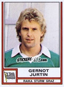 Sticker Gernot Jurtin - Österreichische Fußball-Bundesliga 1982-1983 - Panini