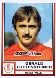 Sticker Gerald Luftensteiner - Österreichische Fußball-Bundesliga 1982-1983 - Panini