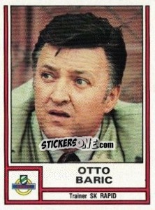 Sticker Otto Baric (trainer) - Österreichische Fußball-Bundesliga 1982-1983 n. 168 - Panini