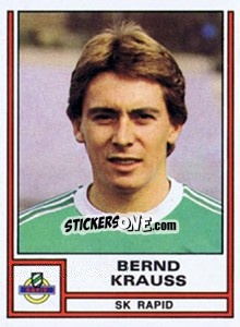 Cromo Bernd Krauss - Österreichische Fußball-Bundesliga 1982-1983 - Panini