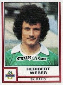 Cromo Heribert Weber - Österreichische Fußball-Bundesliga 1982-1983 - Panini