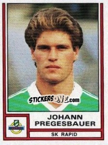 Cromo Johann Pregesbauer - Österreichische Fußball-Bundesliga 1982-1983 - Panini