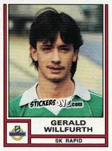 Figurina Gerald Willfurth - Österreichische Fußball-Bundesliga 1982-1983 n. 177 - Panini