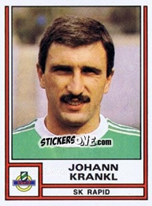 Sticker Johann Krankl - Österreichische Fußball-Bundesliga 1982-1983 n. 179 - Panini