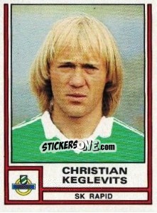 Cromo Christian Keglevits - Österreichische Fußball-Bundesliga 1982-1983 - Panini