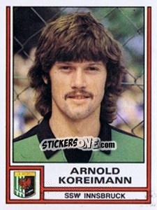 Sticker Arnold Koreimann - Österreichische Fußball-Bundesliga 1982-1983 - Panini