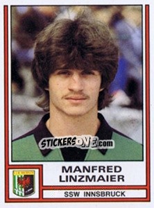 Cromo Manfred Linzmaier - Österreichische Fußball-Bundesliga 1982-1983 n. 191 - Panini
