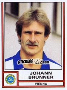 Sticker Johann Brunner - Österreichische Fußball-Bundesliga 1982-1983 - Panini