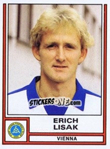 Cromo Erich Lisak - Österreichische Fußball-Bundesliga 1982-1983 - Panini