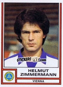 Cromo Helmut Zimmermann - Österreichische Fußball-Bundesliga 1982-1983 - Panini