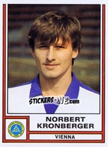 Cromo Norbert Kronberger - Österreichische Fußball-Bundesliga 1982-1983 - Panini