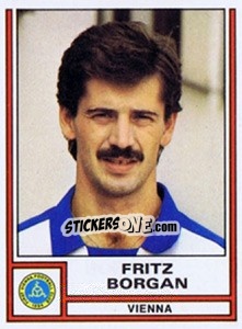 Sticker Fritz Borgan - Österreichische Fußball-Bundesliga 1982-1983 - Panini