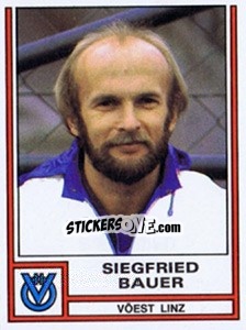 Sticker Siegfried Bauer - Österreichische Fußball-Bundesliga 1982-1983 - Panini