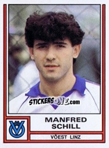 Sticker Manfred Schill - Österreichische Fußball-Bundesliga 1982-1983 - Panini