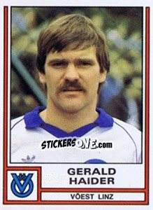 Cromo Gerald Haider - Österreichische Fußball-Bundesliga 1982-1983 - Panini