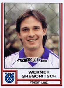 Figurina Werner Gregoritsch - Österreichische Fußball-Bundesliga 1982-1983 - Panini