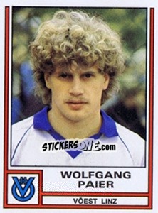 Sticker Wolfgang Paier - Österreichische Fußball-Bundesliga 1982-1983 - Panini