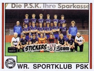 Figurina Mannschaft - Österreichische Fußball-Bundesliga 1982-1983 n. 227 - Panini