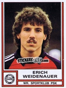 Sticker Erich Weidenauer - Österreichische Fußball-Bundesliga 1982-1983 - Panini