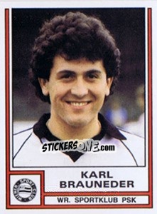 Sticker Karl Brauneder - Österreichische Fußball-Bundesliga 1982-1983 - Panini