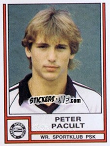 Sticker Peter Pacult - Österreichische Fußball-Bundesliga 1982-1983 - Panini
