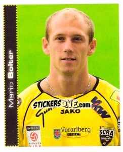 Sticker Mario Bolter - Österreichische Fußball-Bundesliga 2007-2008 n. 205 - Panini