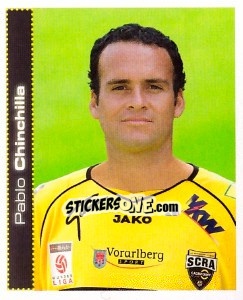 Sticker Pablo Chinchilla - Österreichische Fußball-Bundesliga 2007-2008 n. 206 - Panini