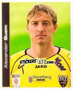 Cromo Alexander Guem - Österreichische Fußball-Bundesliga 2007-2008 - Panini