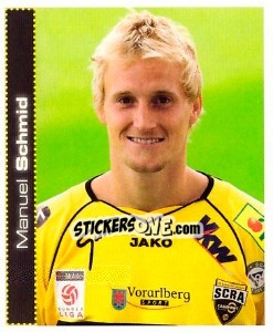 Sticker Manuel Schmid - Österreichische Fußball-Bundesliga 2007-2008 - Panini