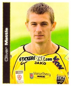 Cromo Oliver Mattle - Österreichische Fußball-Bundesliga 2007-2008 - Panini