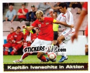 Cromo Kapitän Ivanschitz in Aktion - Österreichische Fußball-Bundesliga 2007-2008 - Panini