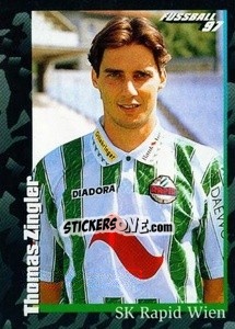 Sticker Thomas Zingler - Österreichische Fußball-Bundesliga 1996-1997 - Panini