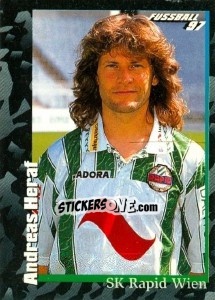 Cromo Andreas Heraf - Österreichische Fußball-Bundesliga 1996-1997 - Panini