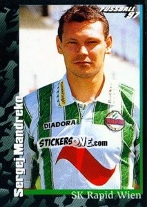 Cromo Sergej Mandreko - Österreichische Fußball-Bundesliga 1996-1997 - Panini