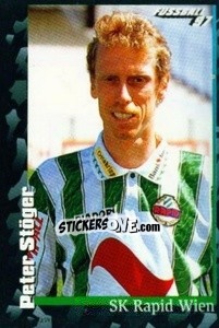 Cromo Peter Stöger - Österreichische Fußball-Bundesliga 1996-1997 - Panini