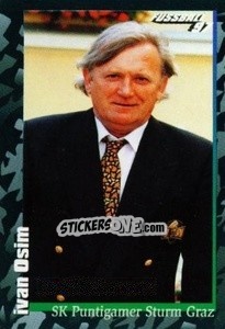 Sticker Ivan Osim - Österreichische Fußball-Bundesliga 1996-1997 - Panini
