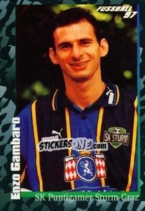 Sticker Enzo Gambaro - Österreichische Fußball-Bundesliga 1996-1997 n. 34 - Panini