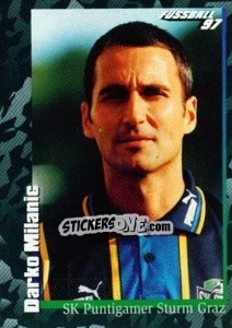 Cromo Darko Milanic - Österreichische Fußball-Bundesliga 1996-1997 - Panini