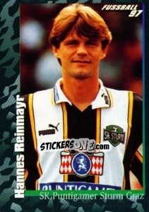 Cromo Hannes Reinmayr - Österreichische Fußball-Bundesliga 1996-1997 - Panini