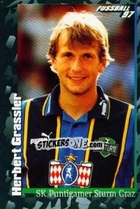 Sticker Herbert Grassler - Österreichische Fußball-Bundesliga 1996-1997 n. 45 - Panini