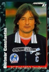 Sticker Dietmar Constantini - Österreichische Fußball-Bundesliga 1996-1997 - Panini