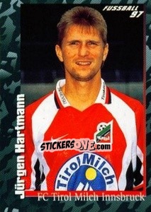 Cromo Jürgen Hartmann - Österreichische Fußball-Bundesliga 1996-1997 - Panini