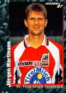 Figurina Jürgen Hartmann - Österreichische Fußball-Bundesliga 1996-1997 n. 63 - Panini
