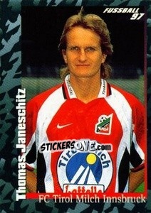 Figurina Thomas Janeschitz - Österreichische Fußball-Bundesliga 1996-1997 n. 72 - Panini