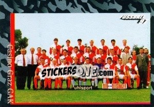 Cromo Mannschaft - Österreichische Fußball-Bundesliga 1996-1997 - Panini