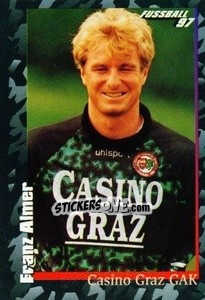 Cromo Franz Almer - Österreichische Fußball-Bundesliga 1996-1997 - Panini